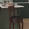 Flash Furniture Nichola Classic Open Back Swivel Counter Pub Stool w/Wood Frame & LeatherSoft Seat, Espresso/Black ES-NT2-24-ESP-GG - alternate 9
